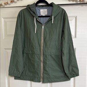 Weatherproof Vintage Green Hooded Jacket